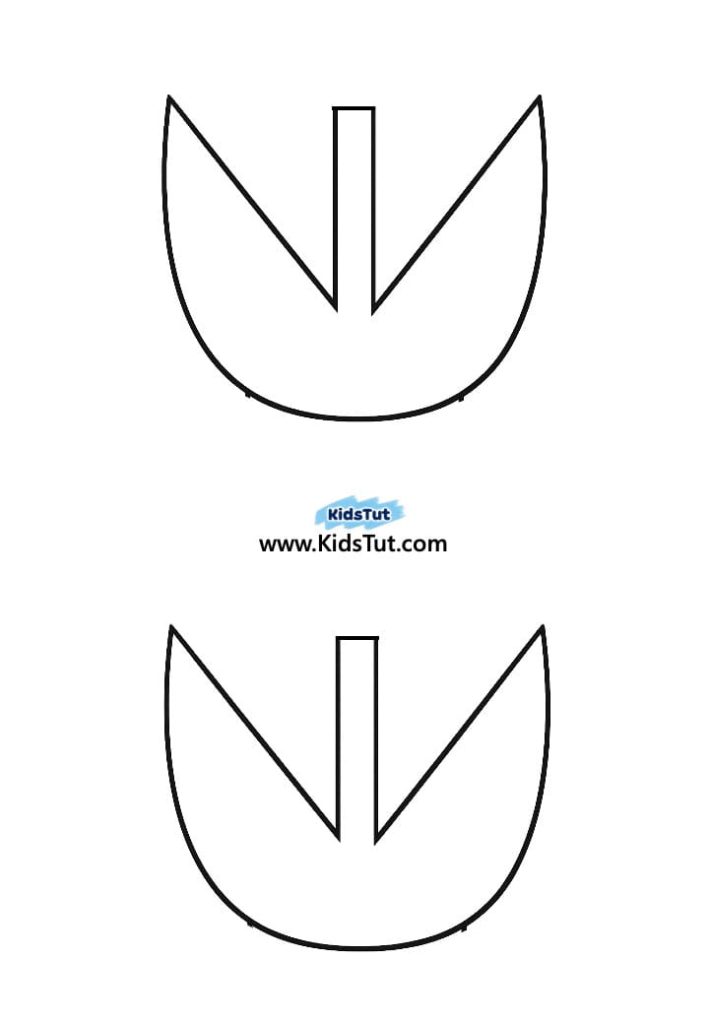 Easy colorful Torn Paper Tulip Craft for Kids