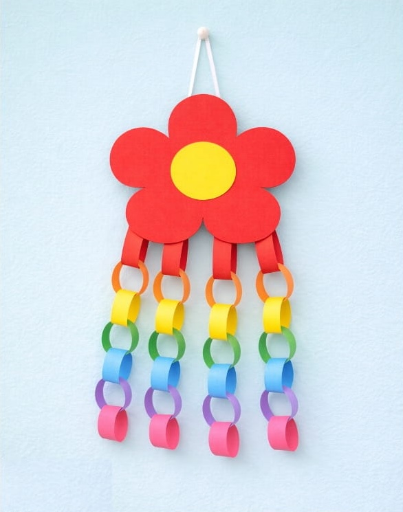 DIY Colorful Paper Chain Decor for Classroom