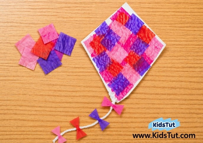 Easy Kids Craft: Tissue Paper Mosaic Art