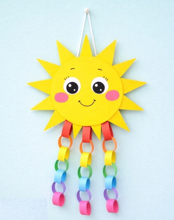 DIY Colorful Paper Chain Decor for Classroom