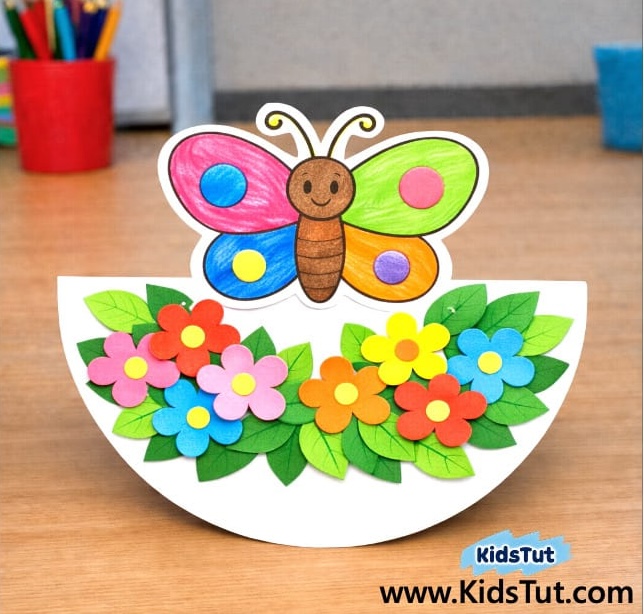 Easy Spring Paper Craft Decoration Ideas for Kids