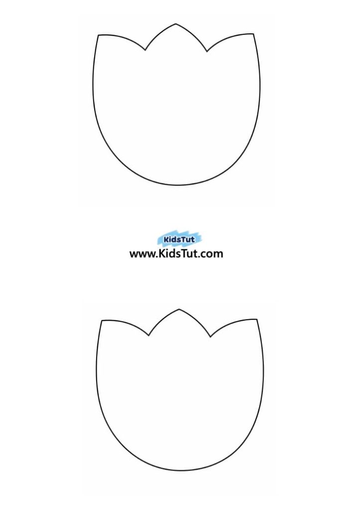 Easy colorful Torn Paper Tulip Craft for Kids