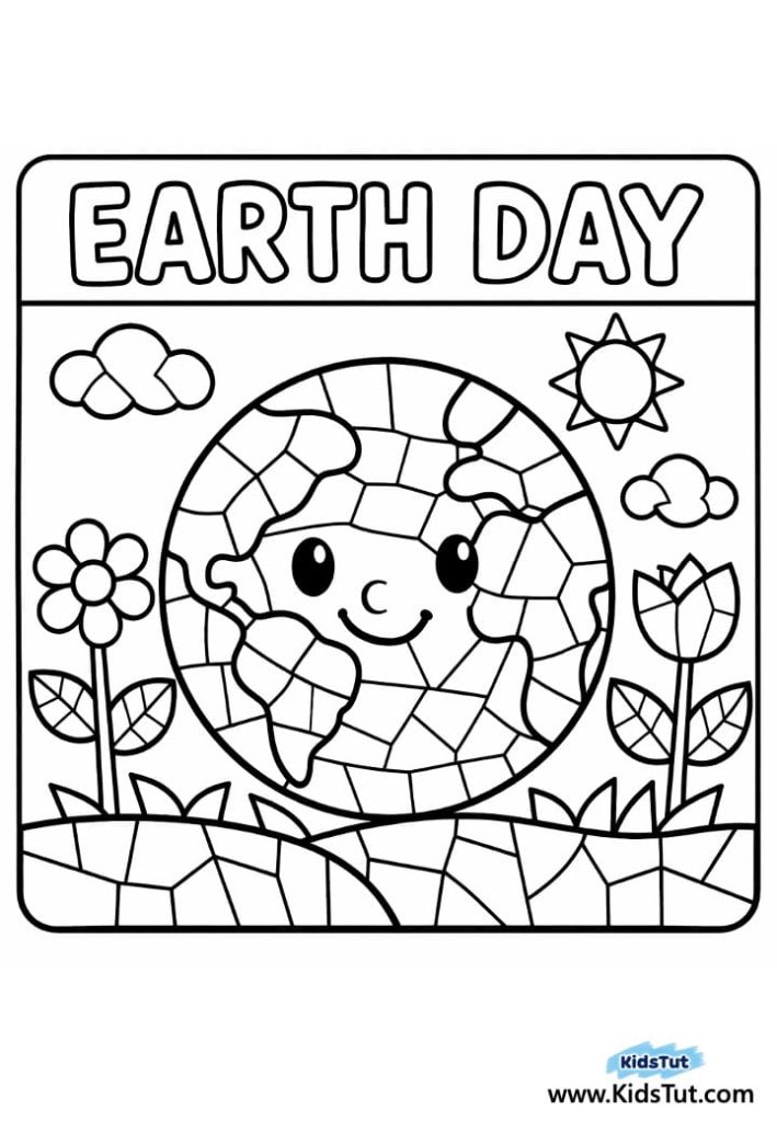 Easy and Fun Earth Day Coloring Pages for Kids