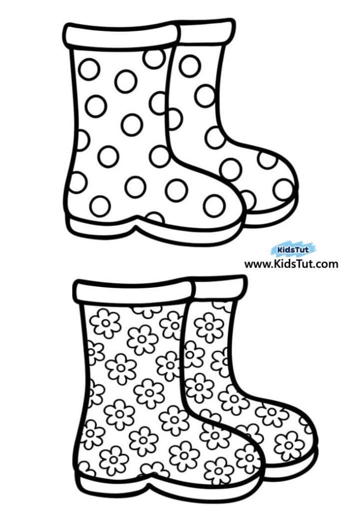 Easy Spring Kids Craft: Flower Boots Art