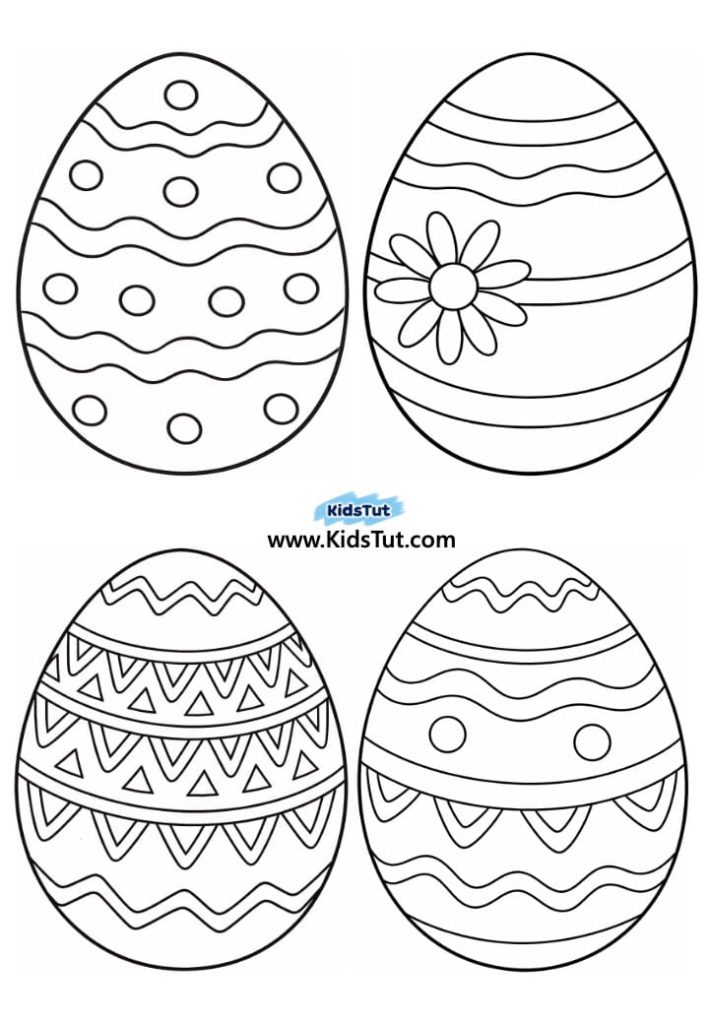 Easy 3D Paper Easter Egg Decoration Craft for kids
