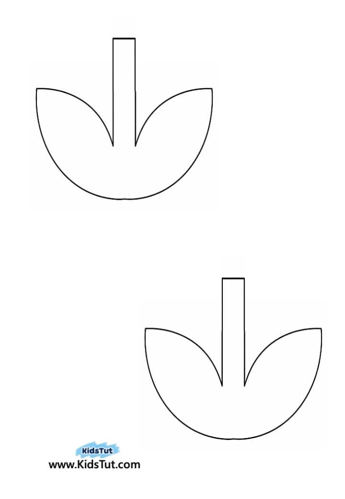 Easy colorful Torn Paper Tulip Craft for Kids