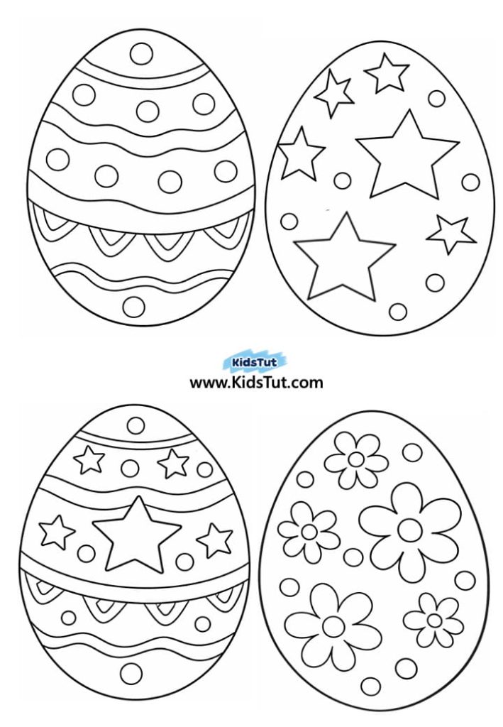 Easy 3D Paper Easter Egg Decoration Craft for kids