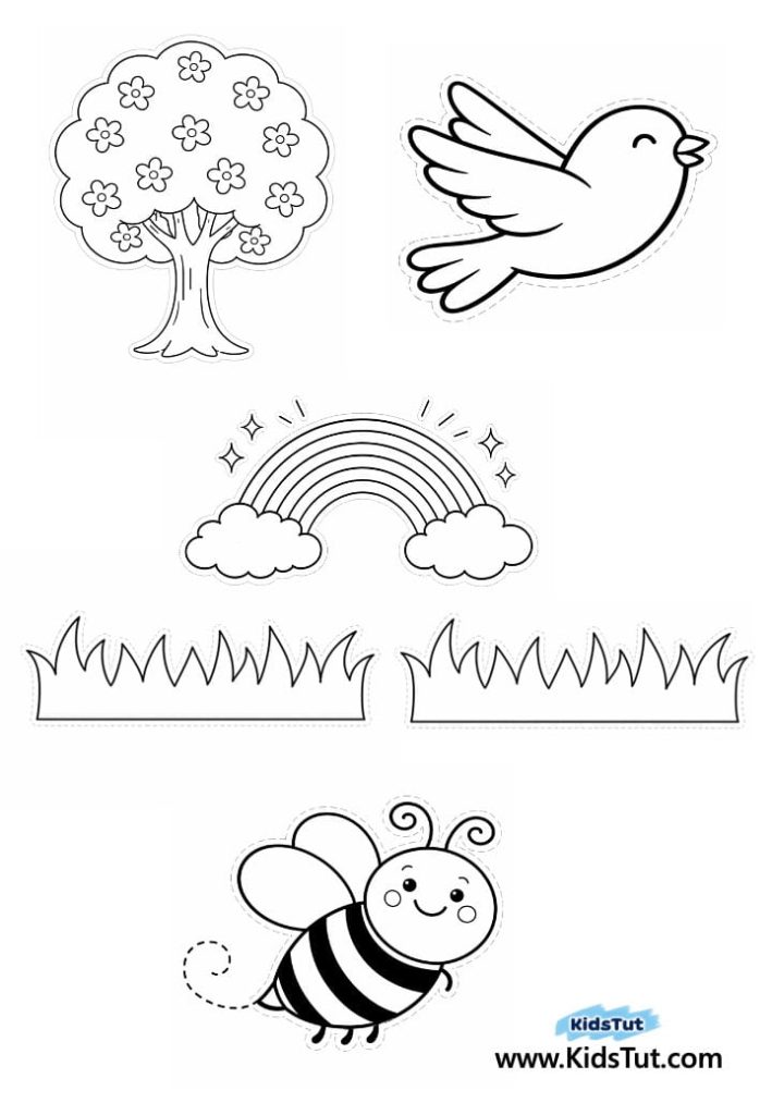 DIY Colorful Paper Ball Spring Craft for Kids