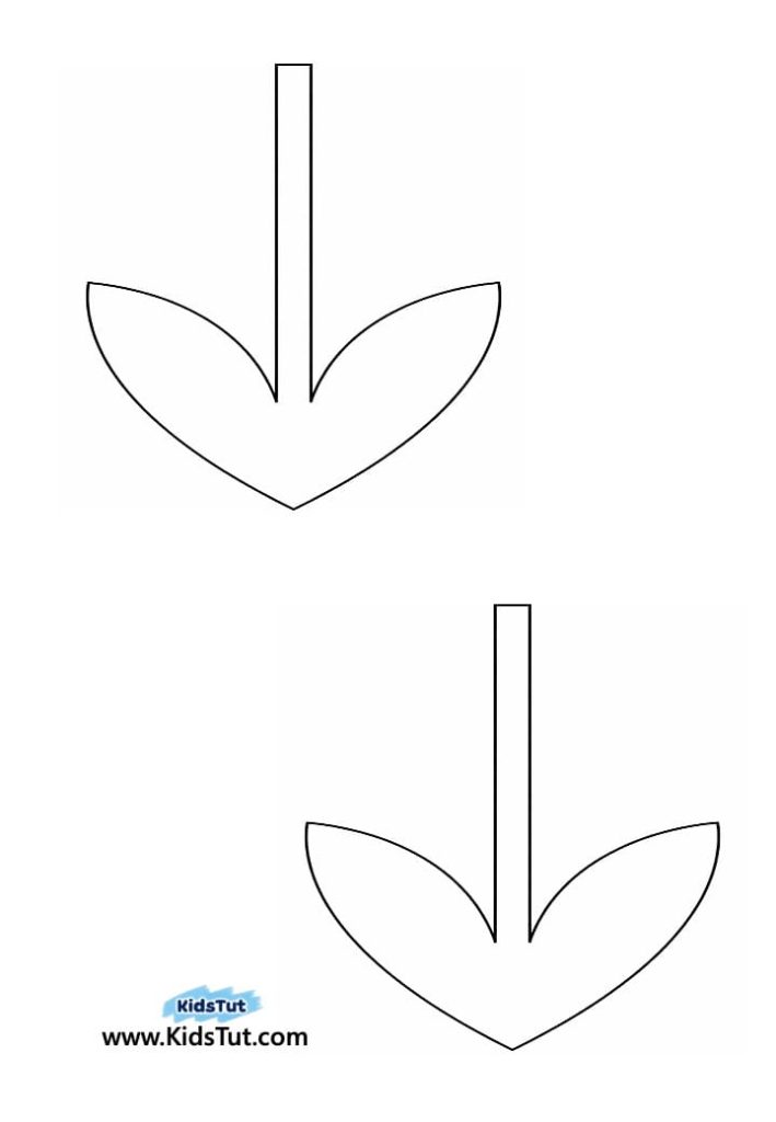 Easy colorful Torn Paper Tulip Craft for Kids