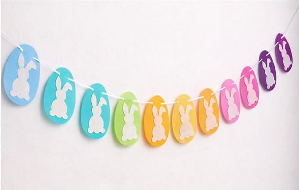 DIY Happy Easter Garland Decoration Ideas