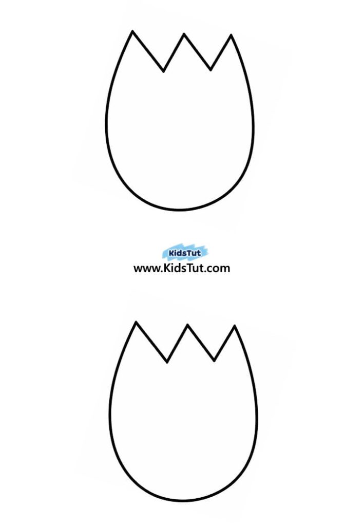 Easy colorful Torn Paper Tulip Craft for Kids