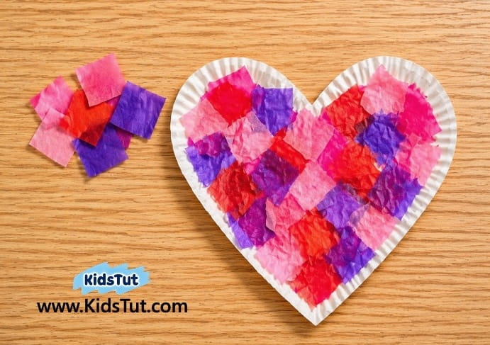Easy Kids Craft: Tissue Paper Mosaic Art