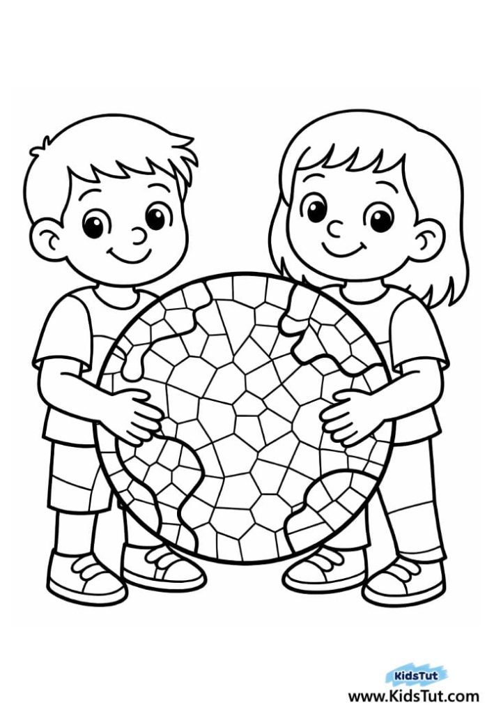 Easy and Fun Earth Day Coloring Pages for Kids