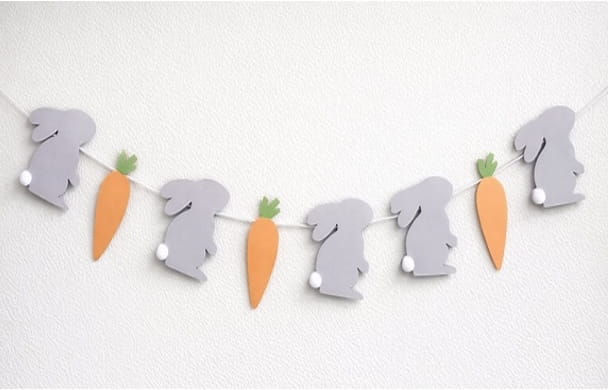 DIY Happy Easter Garland Decoration Ideas